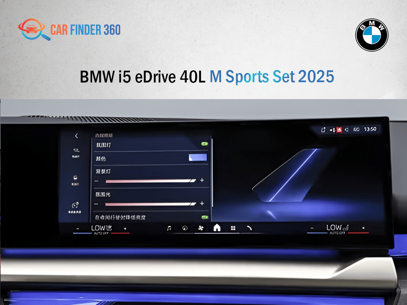 بي أم دبليو i5 Bmw i5 eDrive 40L M Sports Set 2025 (Export )