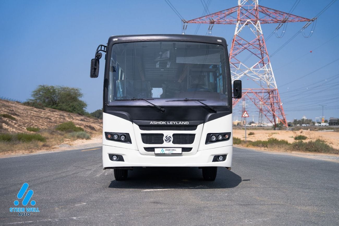 Ashok Leyland Falcon 63+1 Seater Bus 2025  | GCC Specs | 5 Speed-MT | ABS | Heavy Duty Passenger Bus