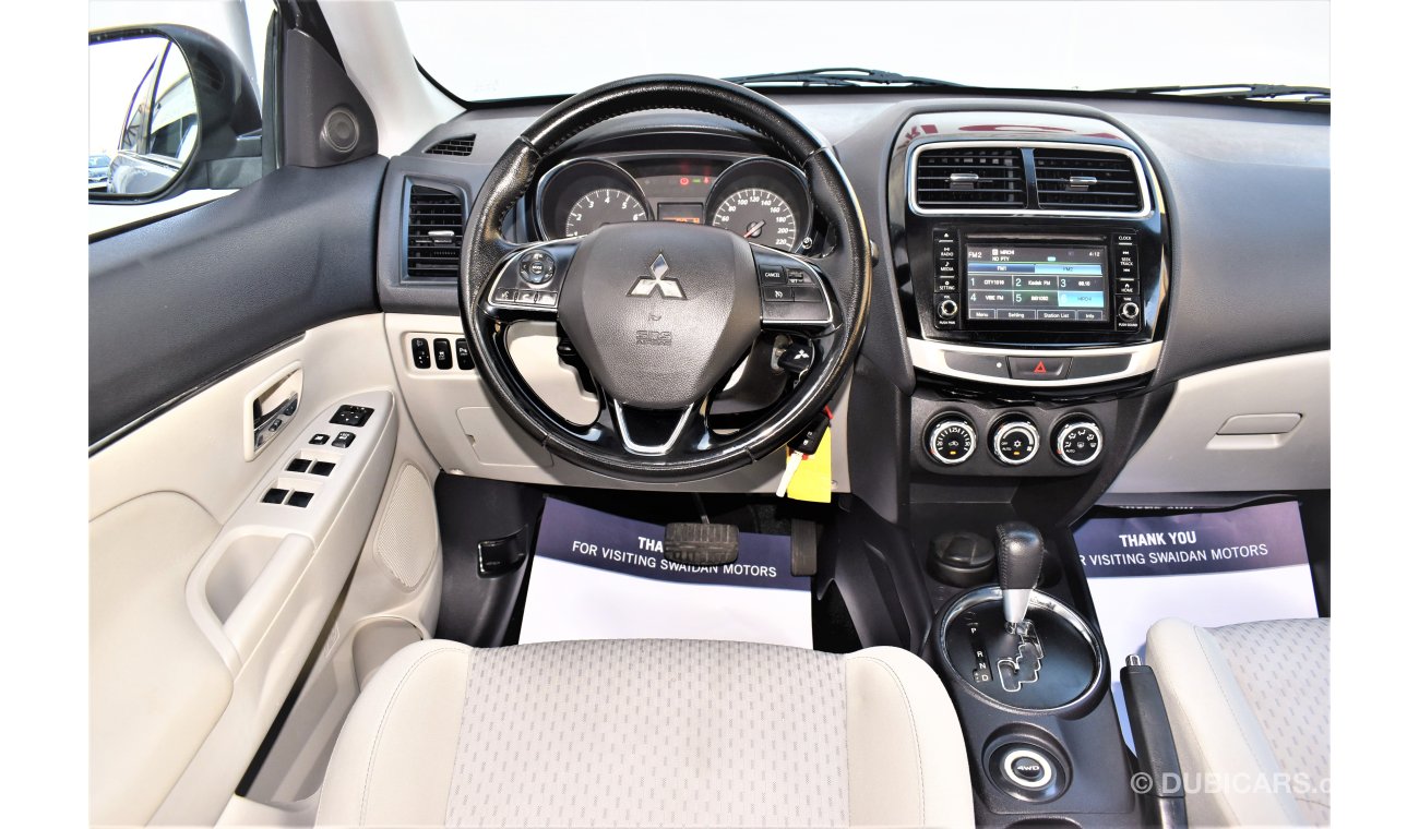 ميتسوبيشي ASX AED 1076 PM | 2.0L 4WD GCC DEALER WARRANTY