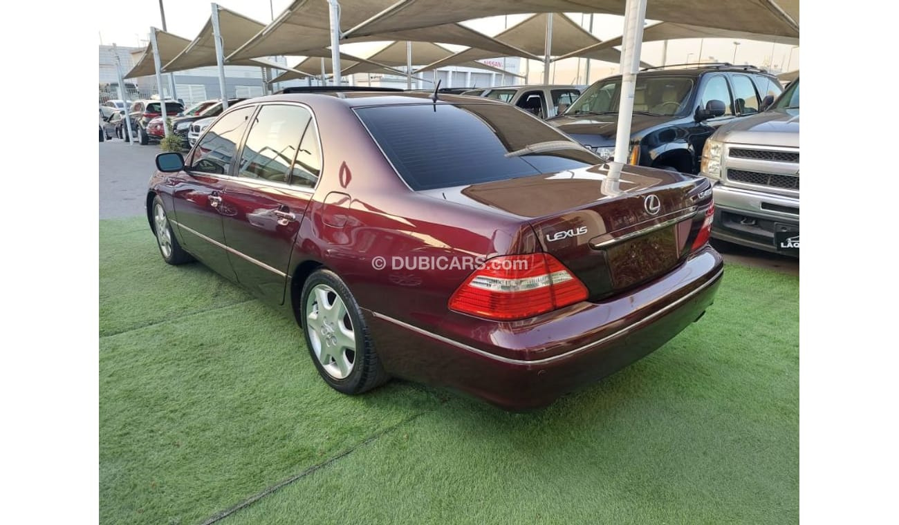 لكزس LS 430 موديل 2005 وارد1/2 الترا لون احمر داخل بيج مثبت سرعه تحكم فتحه جلد رنجات بحاله ممتازه