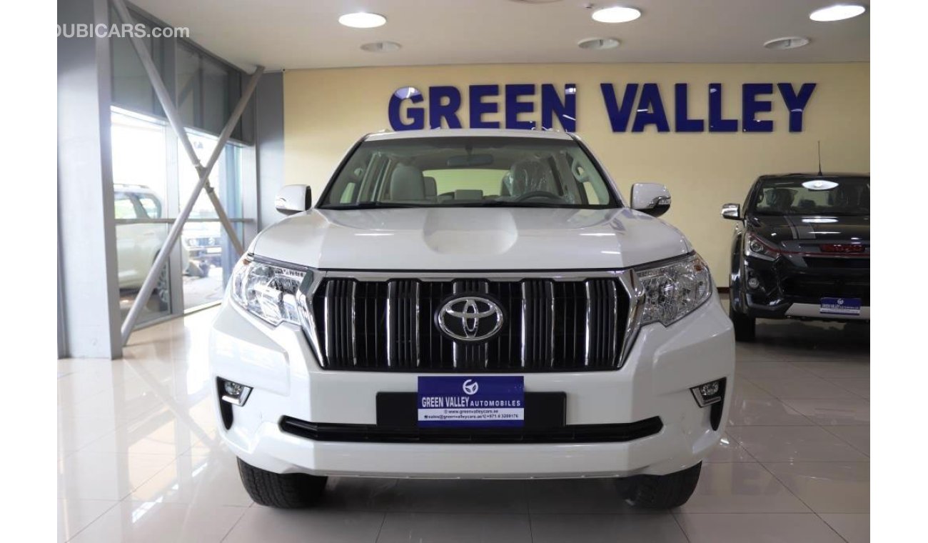 Toyota Prado GXR 4.0l Petrol V6 Automatic with Sunroof & 18' Alloy Wheels/Export-2019/White Pearl inside Beige//