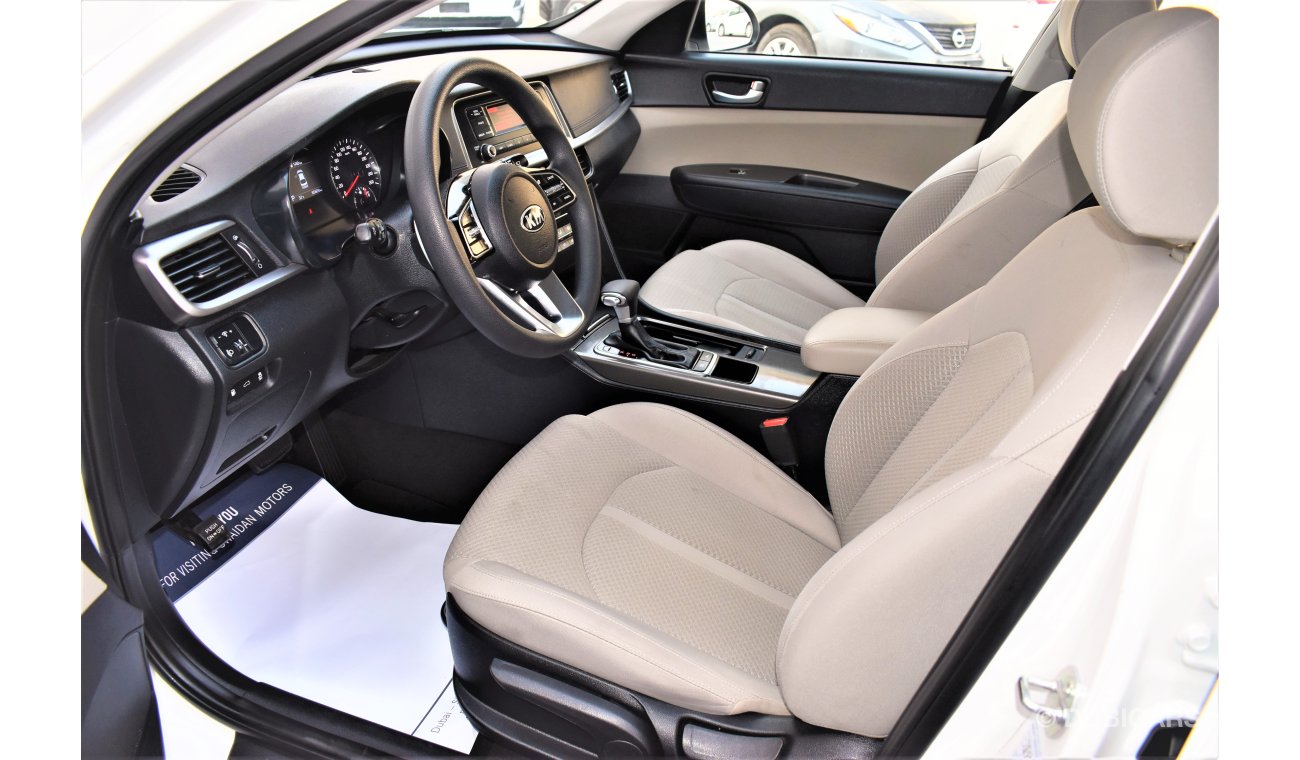 Kia Optima AED 1272 PM | 2.4L LX GCC WARRANTY