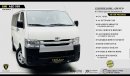 Toyota Hiace CARGO VAN / 6 SEATERS + SIDE GLASS + POWER LOCKS + BOX / 2018 / GCC / UNLIMITED MILEAGE WARRANTY