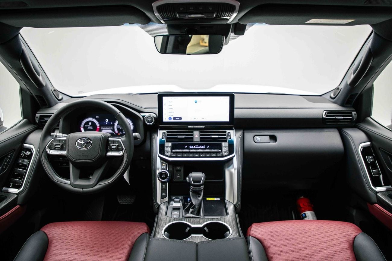 Toyota Land Cruiser VXR 3.5L - Platinum White Pearl Inside Red | Export Only