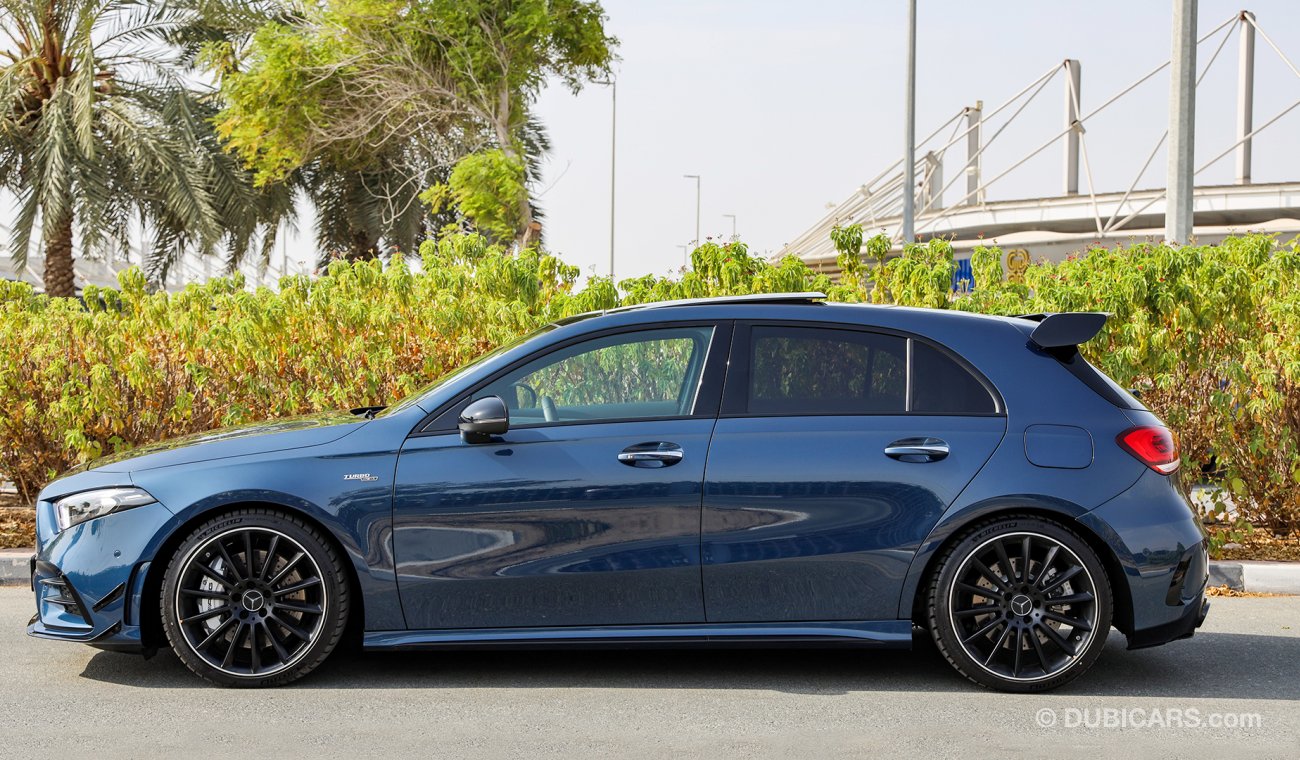 مرسيدس بنز A 35 AMG 4MATIC PERFORMANCE، أسود، 0 كم، GCC، الضمان: سنتان غير محدودة المسافة، خدمة الصيانة: 3 سنوات