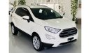 Ford EcoSport TITANIUM .. GCC .. Full Options .. Perfect Cindition