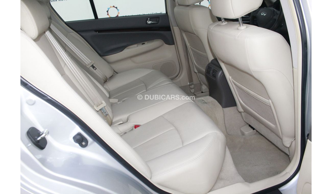 Infiniti G25 2.0L S 2015 WITH NAVIGATION BLUETOOTH SUNROOF