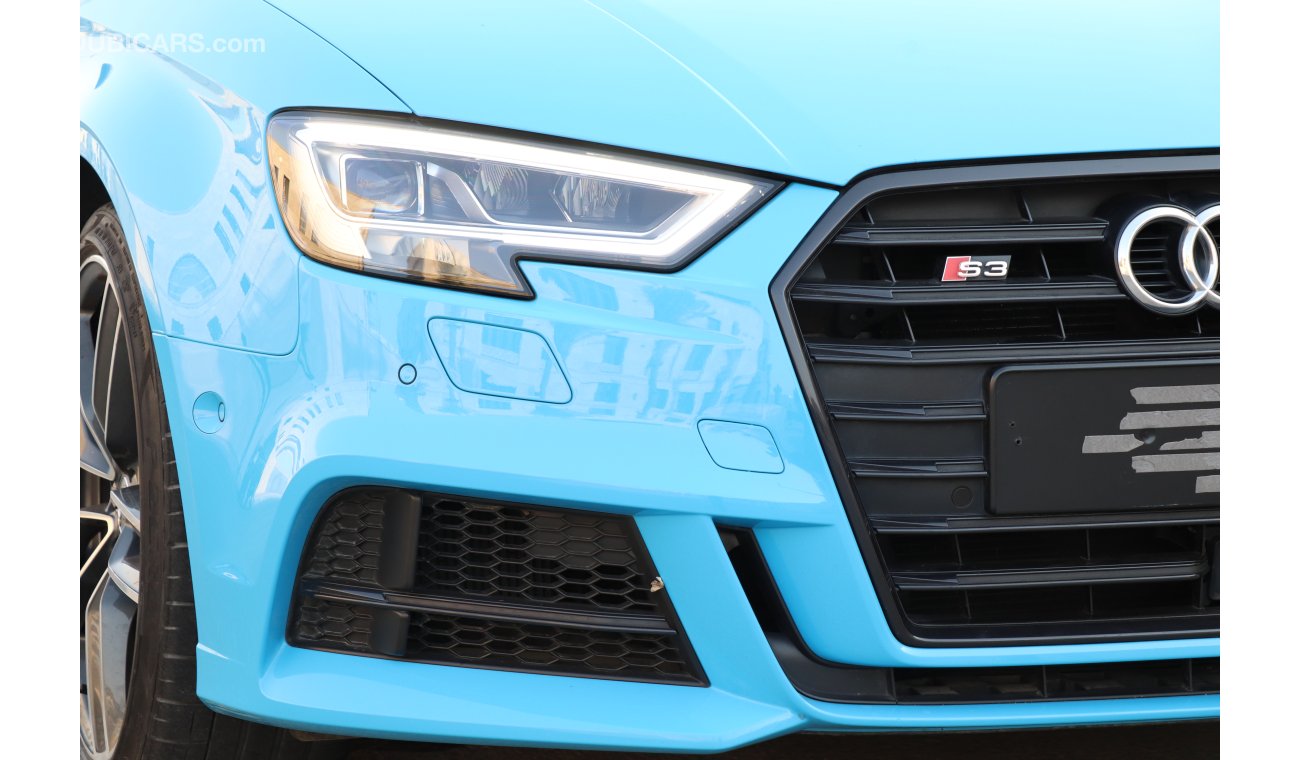 Audi S3 Exclusive Color GCC 2018 under Agency Warranty with Zero Down-Payment.