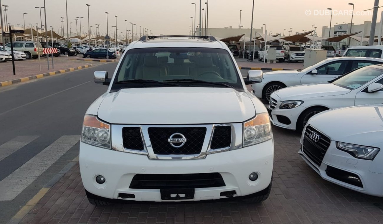 Nissan Armada model 2008 GCC full option sun roof leather seats back camera back air condition cruis