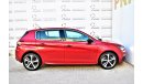 Peugeot 308 1.6L GT LINE 2018 BRAND NEW ZERO KM GCC SPECS