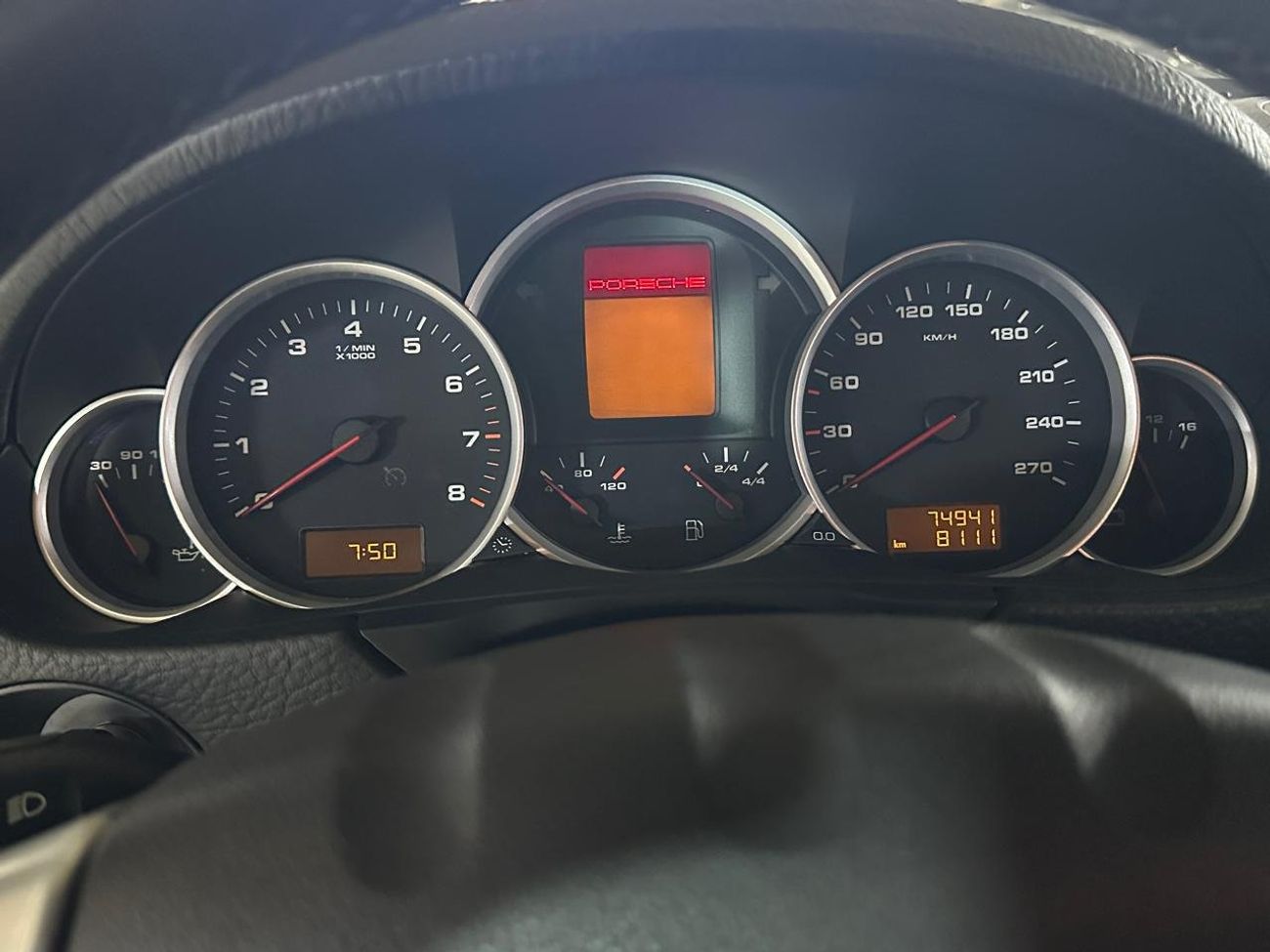 بورش كايان 4.5L | MANUAL TRANSMISSION | BLACK LEATHER SEATS | POWER SEATS