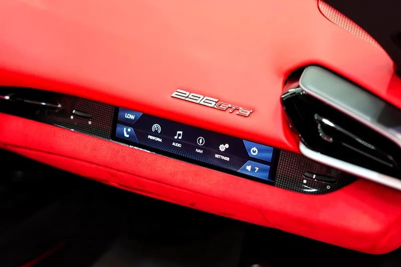 فيراري 296 GTS Daytona Seats, Carbon Interior, Passenger Display, Dealer Warranty + Service!!