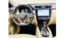 Nissan X-Trail SV + LEATHER SEATS + NAVIGATION + CAMERA 2.5L / GCC / 2019 / UNLIMITED MILEAGE WARRANTY / 1,288 DHS