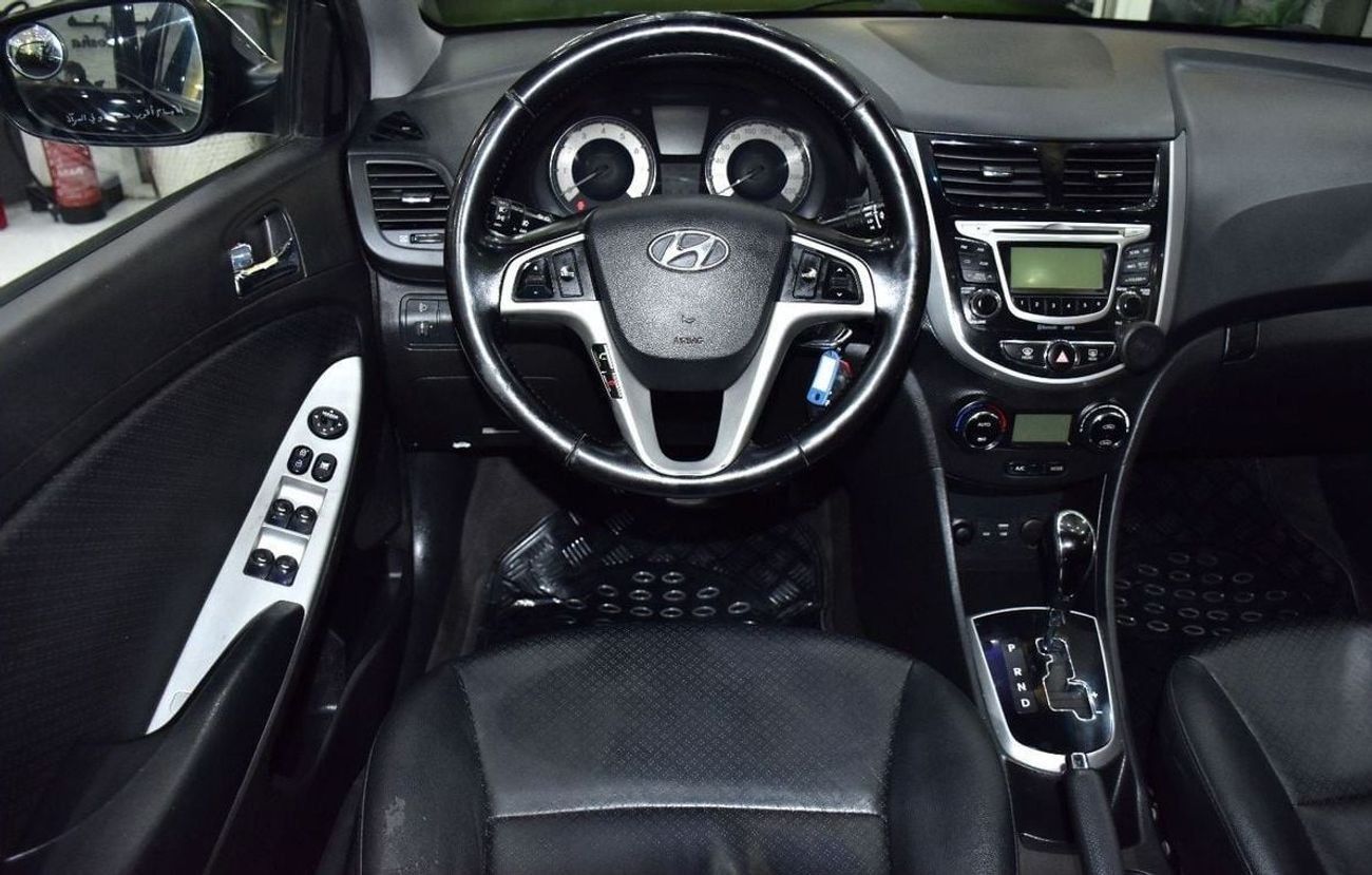 هيونداي أكسنت EXCELLENT DEAL for our Hyundai Accent 1.6L ( 2014 Model ) in Black Color GCC Specs