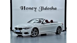 BMW 430i M Sport EXCELLENT DEAL for our BMW 430i M-Kit CONVERTIBLE ( 2017 Model ) in White Color GCC Specs