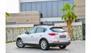 Infiniti QX50 | 1,155 P.M | 0% Downpayment | Full Option | Excellent Condition