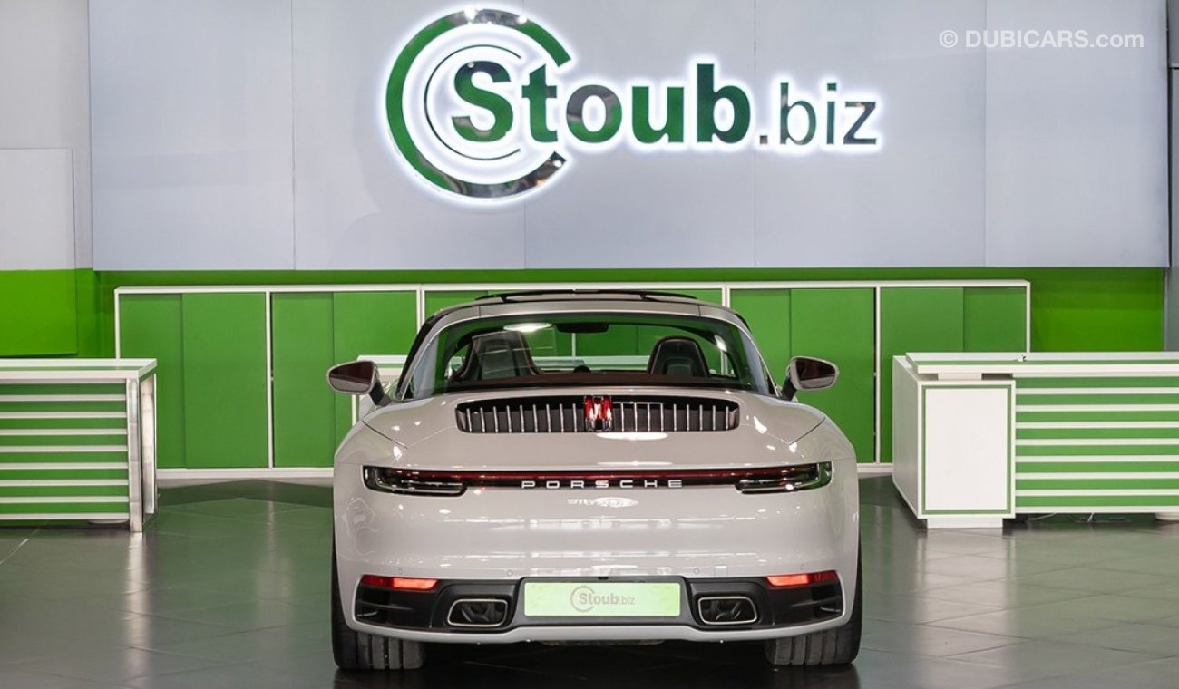 Porsche 911 Targa 4 992 2021 MODEL WITH RED SOFT TOP (IN GCC SPEC AND WITH GCC WARRANTY)