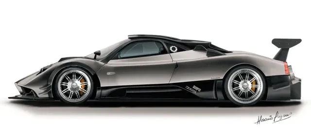 Pagani Zonda F exterior - Side Profile