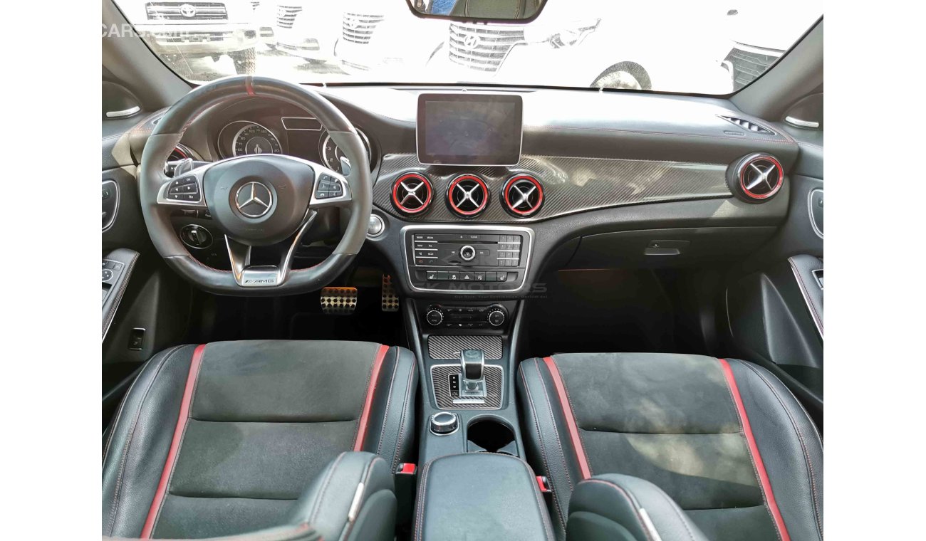 مرسيدس بنز CLA 45 AMG 2.0L 4CY Petrol, 19" Rims, Front Heated Seat, Electronic Parking Switch, Bluetooth, DVD (LOT # 777)