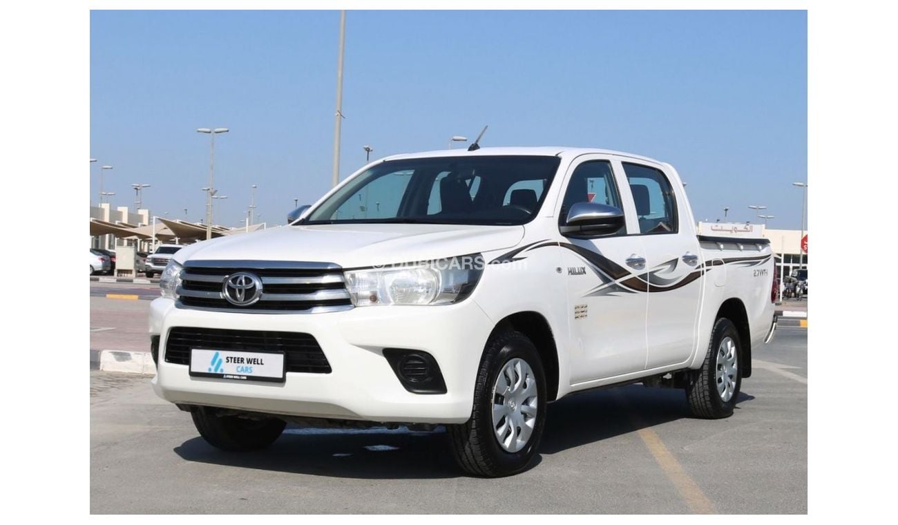 Toyota Hilux 2017 | HILUX 4X2 DOUBLE CABIN PICKUP 2.7 VVTI WITH GCC SPECS AND EXCELLENT CONDITION