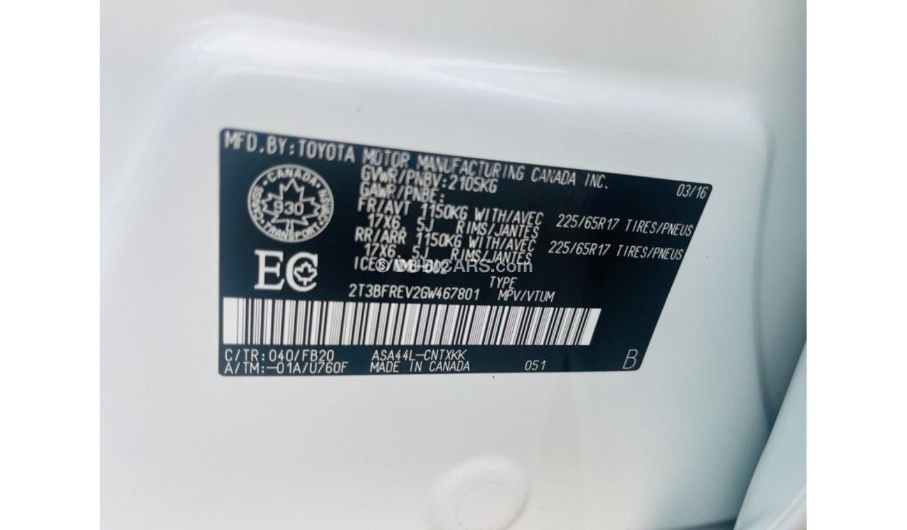 Toyota RAV4 AWD leather seats