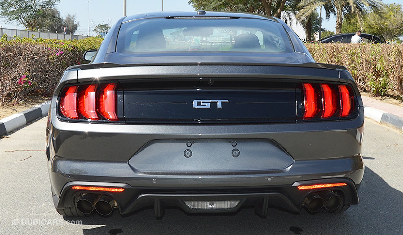 Ford Mustang 2019 GT Premium w/ Digital Cluster, 5.0 V8 GCC, 0km w/3Yrs or 100K km WNRTY + 60K km SRVC @ Al Tayer