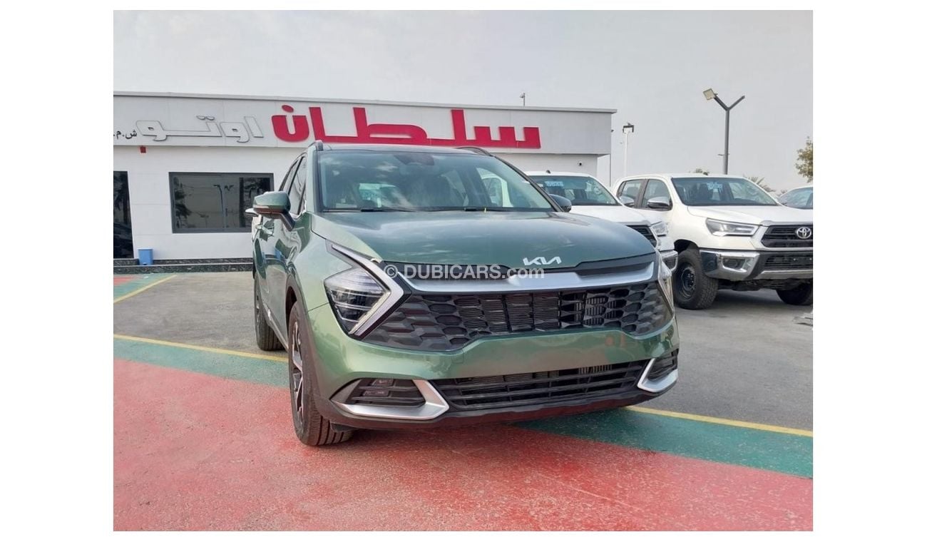 كيا سبورتيج GT-Line Turbo 1.6l petrol 4X2 FWD 2022  Green color with Radar & Electric tailgate