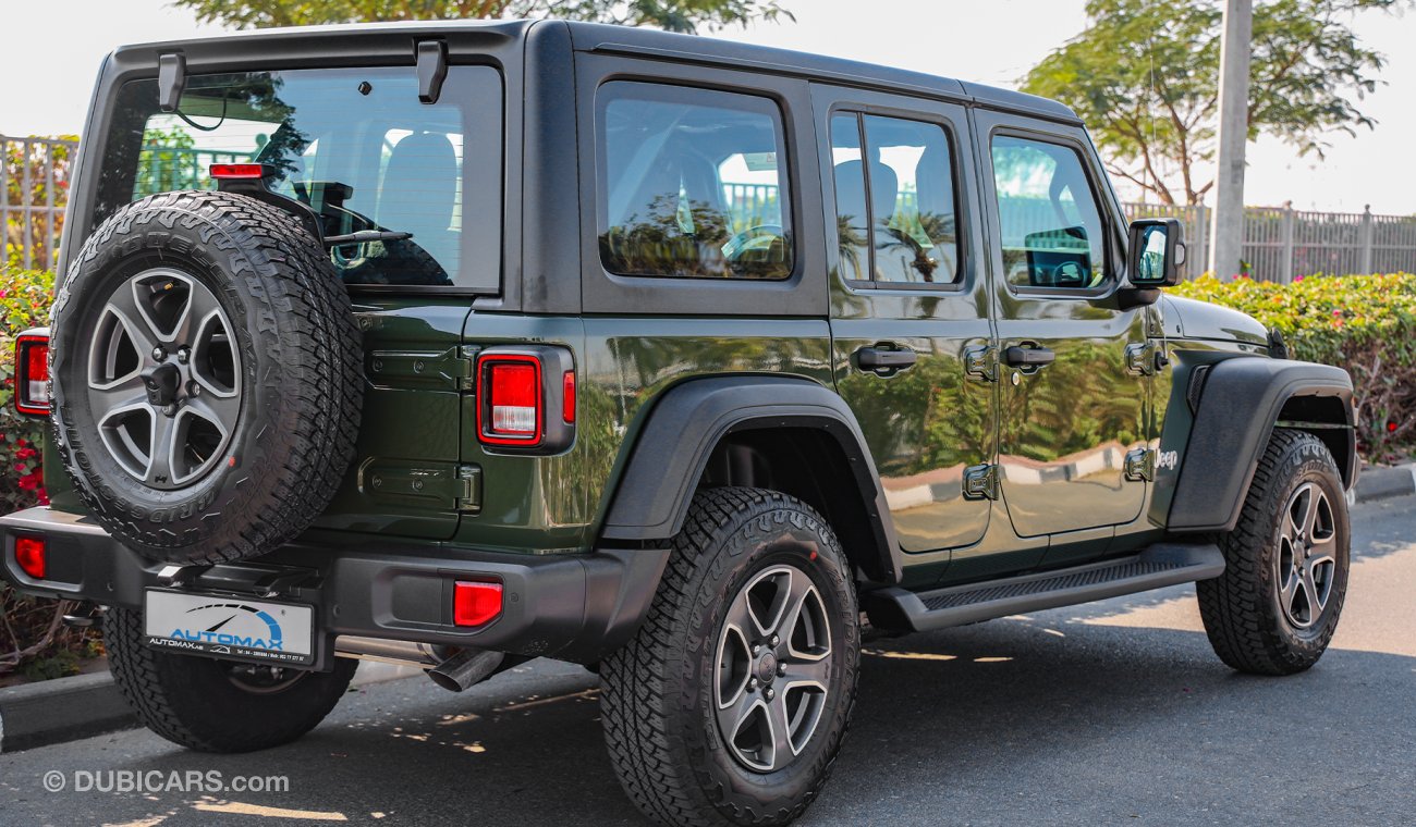 Jeep Wrangler UNLIMITED SPORT 2021 GCC V6 3.6L W/ 3 Yrs or 60K km Warranty @ Official Dealer