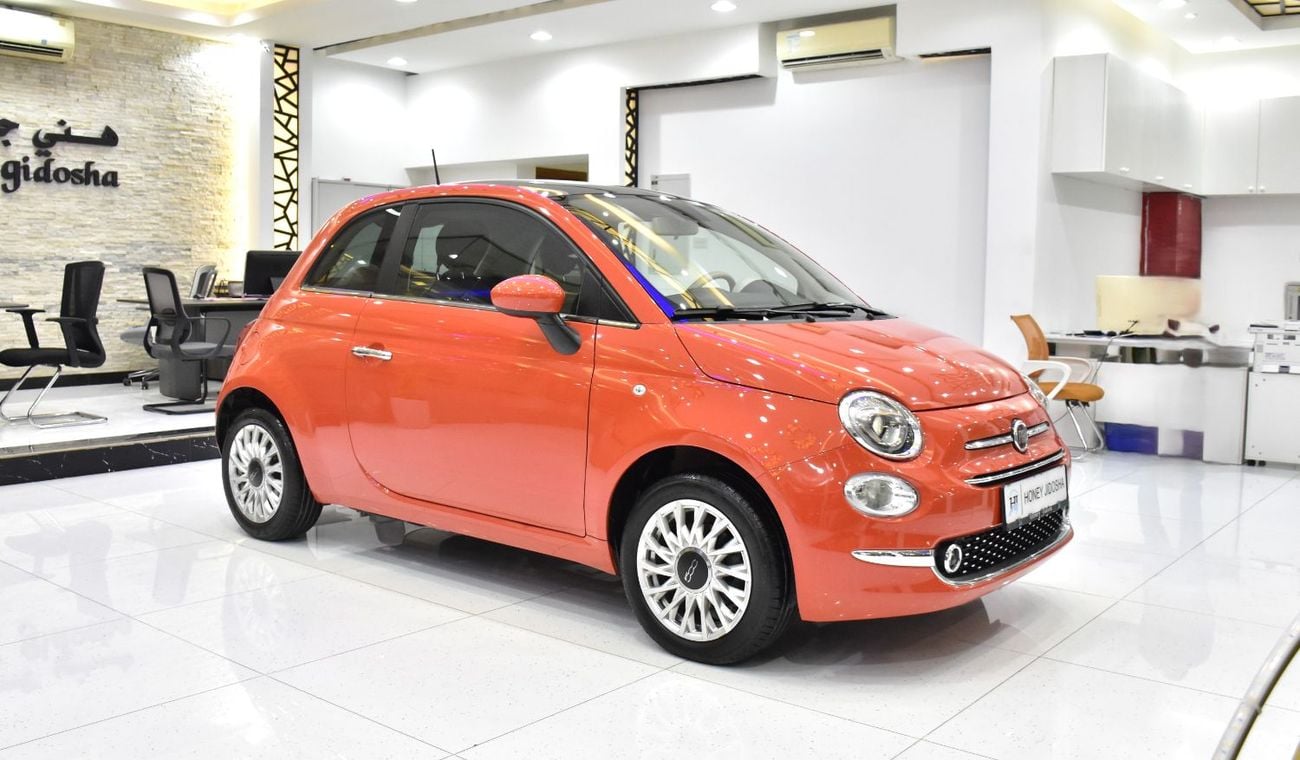 Fiat 500 EXCELLENT DEAL for our Fiat 500 Dolcevita ( 2024 Model ) in Orange Color GCC Specs
