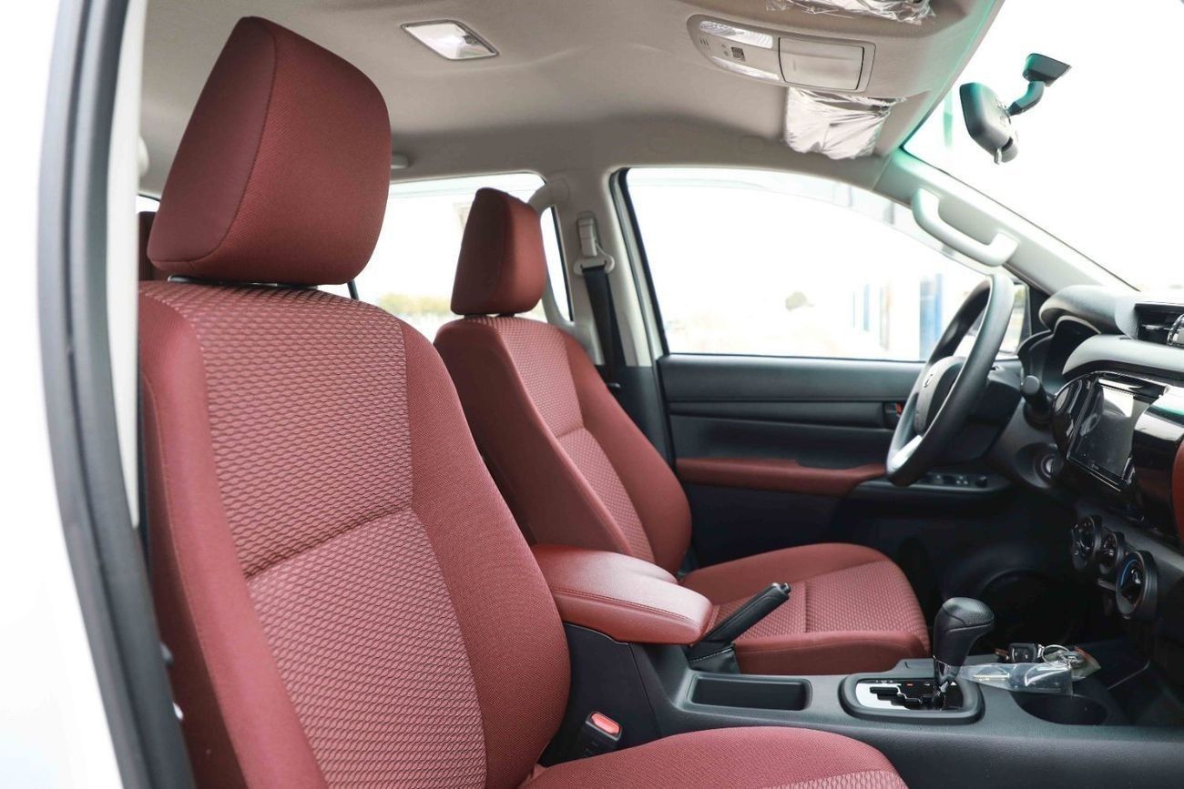Toyota Hilux LOW 2.4 - PLATINUM WHITE PEARL inside MAROON | Export Only