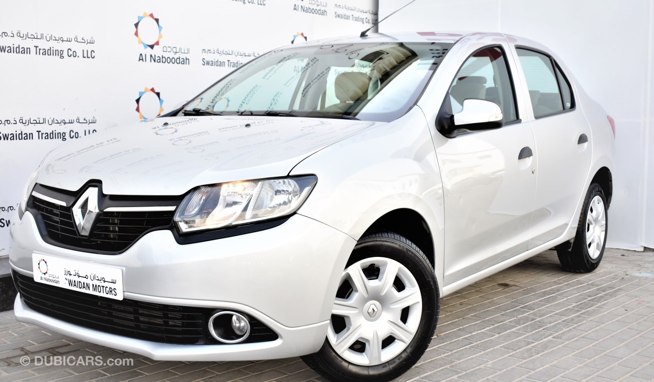 Renault Symbol 1.6L PE 2017 GCC DEALER WARRANTY