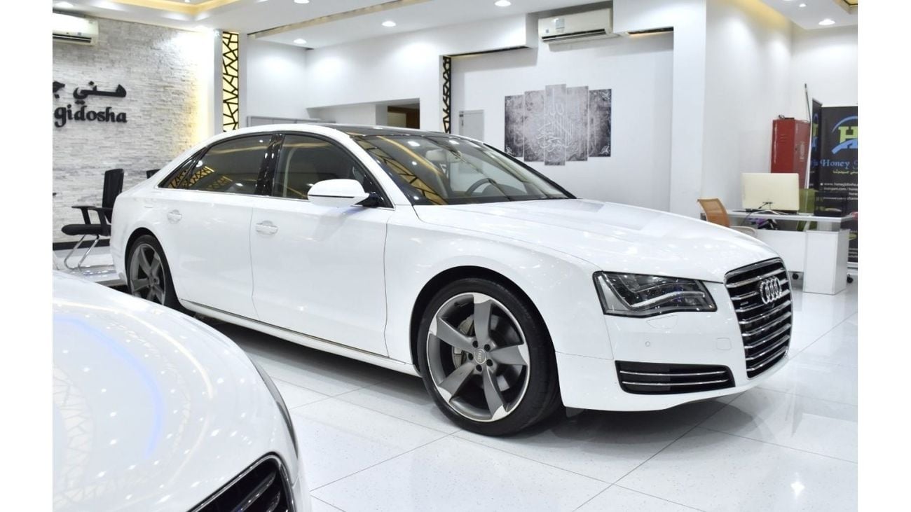 Audi A8 EXCELLENT DEAL for our Audi A8 L 4.0T Quattro ( 2013 Model ) in White Color GCC Specs