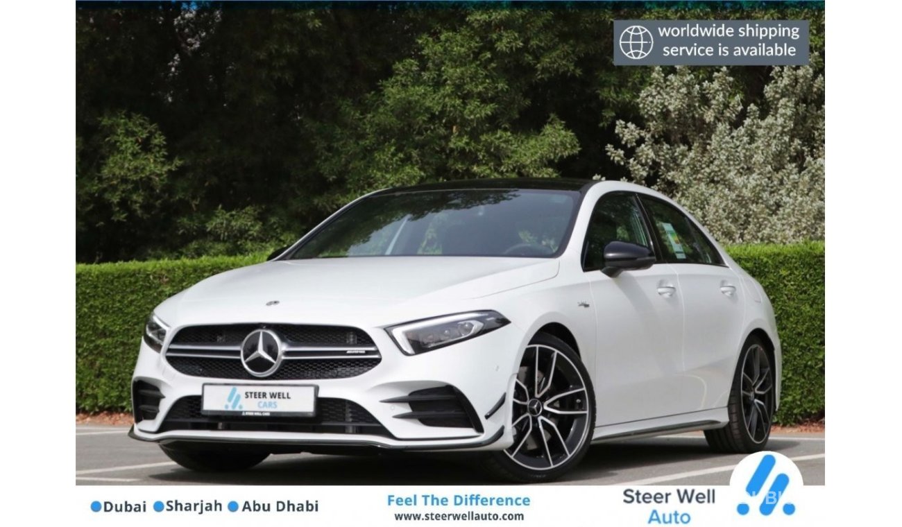 Mercedes-Benz A 35 AMG 2021 | AMG A 35 - WITH AERODYNAMIC KIT - 2 YEARS WARRANTY AND GCC SPECS | EXCLUSIVE OF VAT