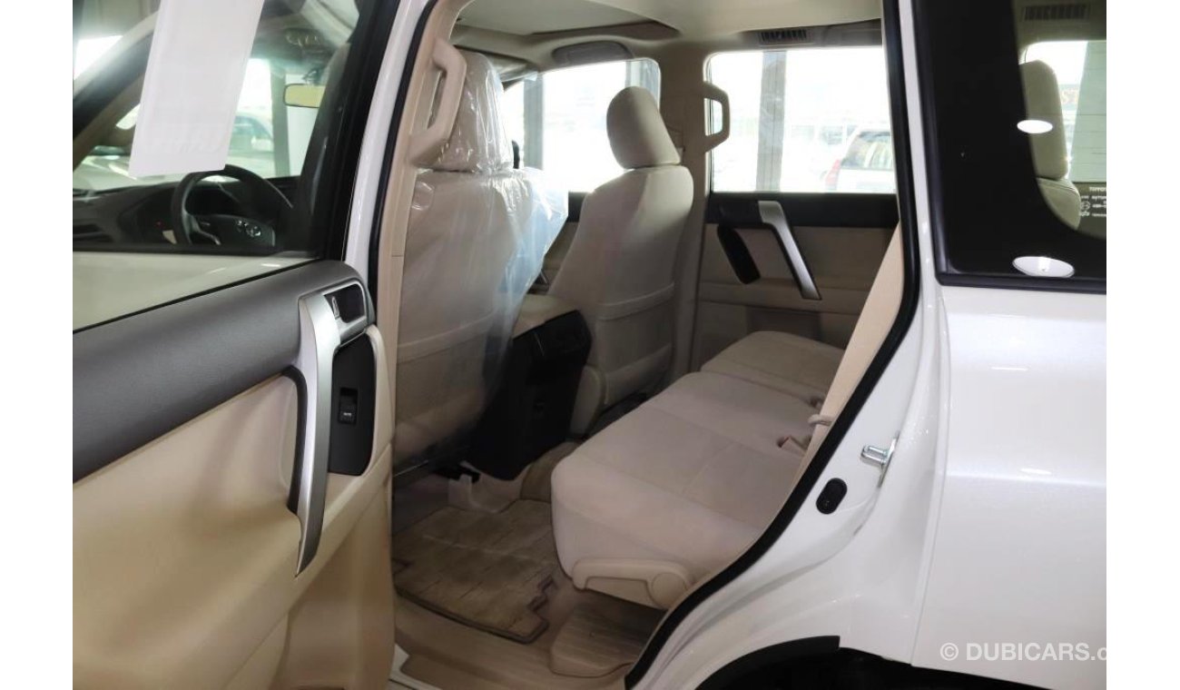 Toyota Prado 4.0l GXR Petrol V6 7 seater Automatic Transmission for Export-2019 White Pearl inside Beige