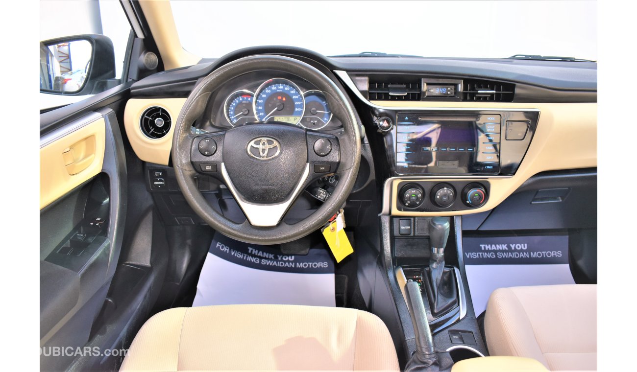 Toyota Corolla 2.0L SE XLI 2018 GCC DEALER WARRANTY