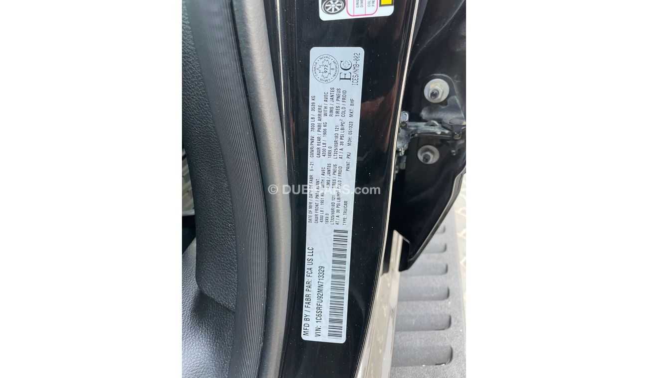 RAM 1500 TRX Canadian importer