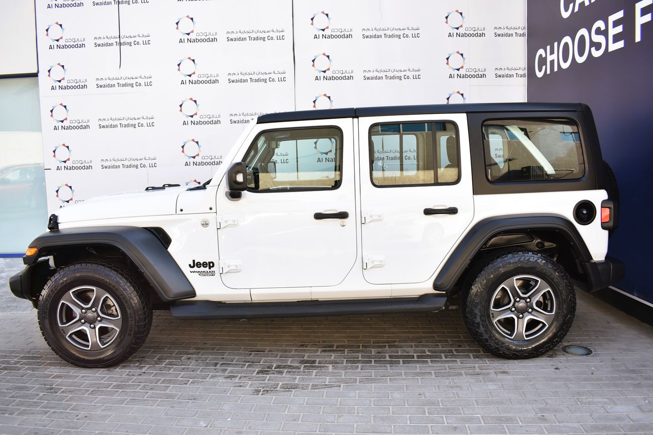 Jeep Wrangler AED 2079 PM | 3.6L UNLIMITED SPORT 4WD GCC DEALER WARRANTY