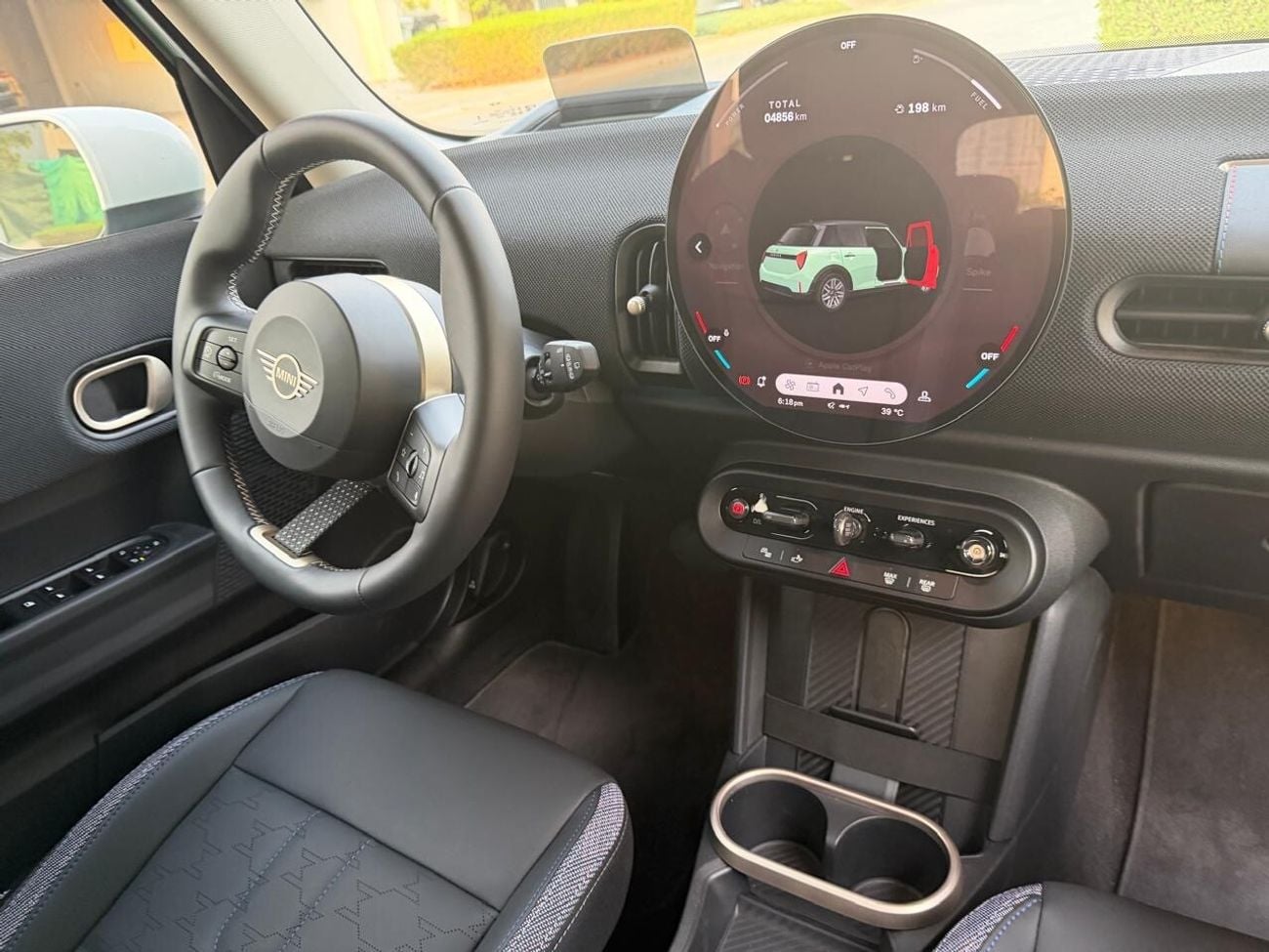 Mini Cooper C 2026 5-Door Ocean Wave Green with White Roof & Mirrors
