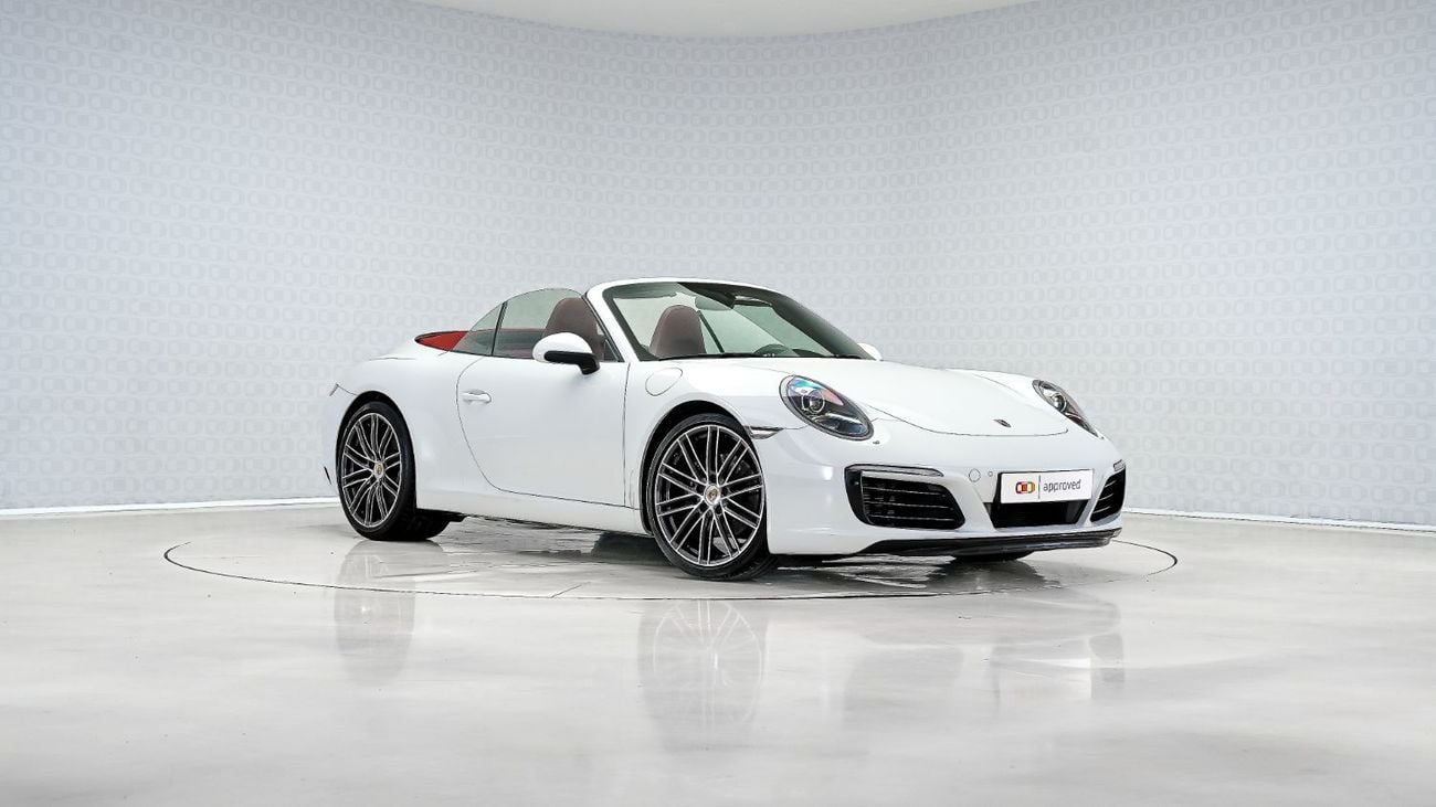 Porsche 911 Carrera 3.4L Convertible Cabriolet (991.2)| AED 8,256 PM | Up to 3 Years Warranty Unlimited | GCC