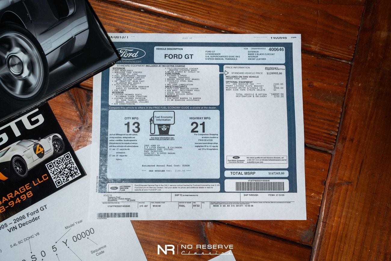 Ford GT Rare 1 of 14 Stripe Delete