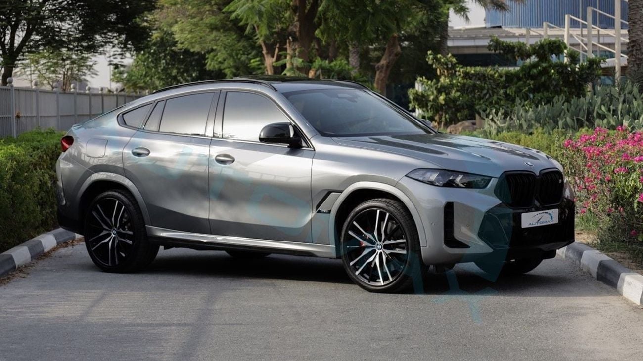 بي أم دبليو X6 XDRIVE 60i M SPORT 4.4L V8 AWD 2025 GCC 7000Km With 5 Years Warranty & Service @Official Dealer