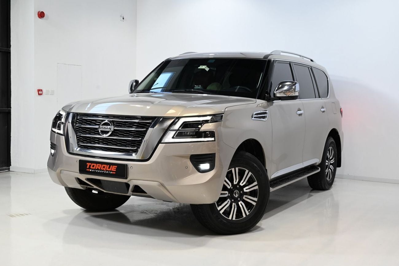 نيسان باترول SE TITANIUM 2021 Nissan Patrol SE Titanium, Al Futtaim Warranty and Service Pack, GCC