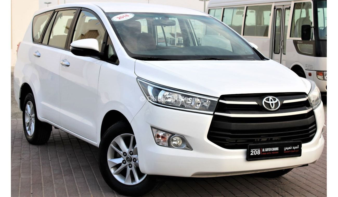 Toyota Innova Toyota Innova 2018 GCC in excellent condition without accidents, very clean from inside and outside
