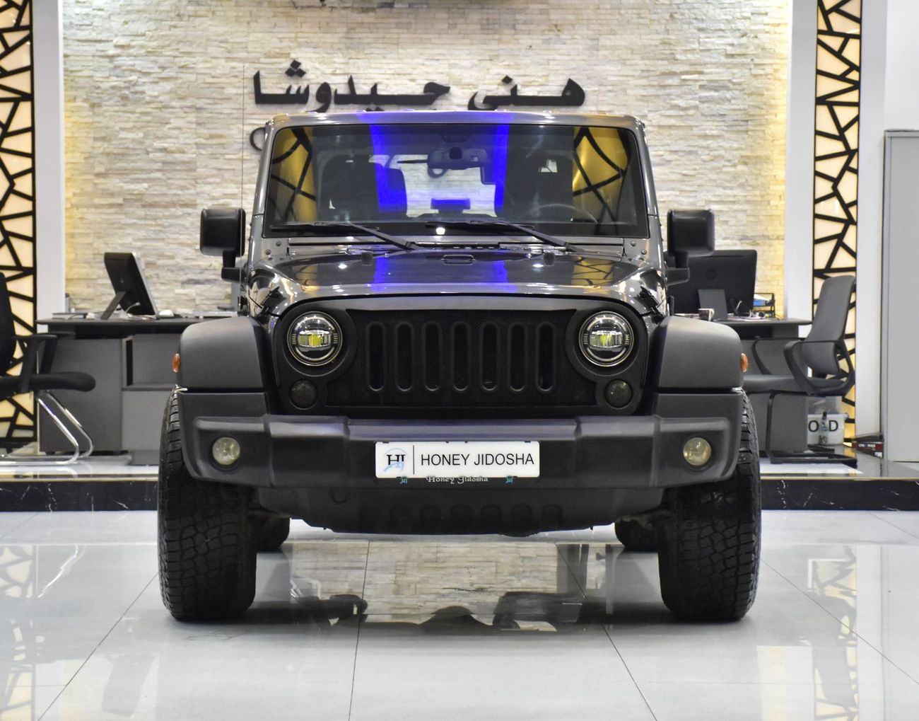 Jeep Wrangler EXCELLENT DEAL for our Jeep Wrangler Sport ( 2017 Model ) in Grey Color GCC Specs