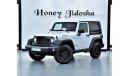 Jeep Wrangler Willys Wheeler EXCELLENT DEAL for our Jeep Wrangler JK WILLYS ( 2018 Model ) in White Color GCC Spec