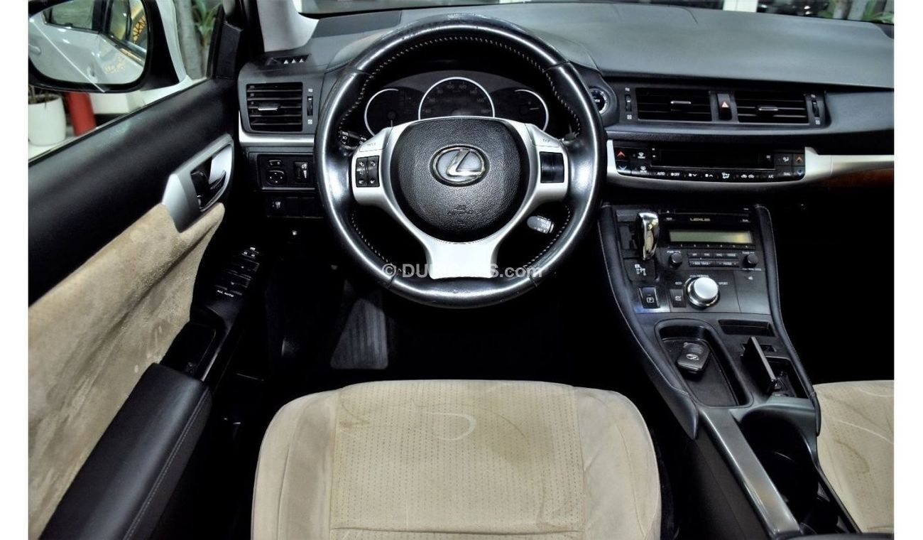 Lexus CT 200h EXCELLENT DEAL for our Lexus CT200 HYBRID ( 2012 Model ) in White Color GCC Specs
