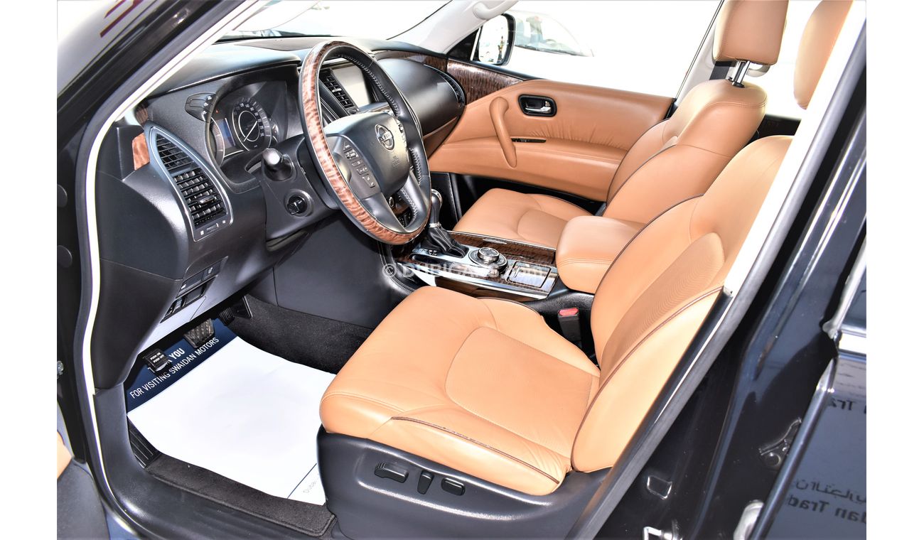 Nissan Patrol AED 3330 PM | 5.6L LE PLATINUM CITY GCC DEALER WARRANTY
