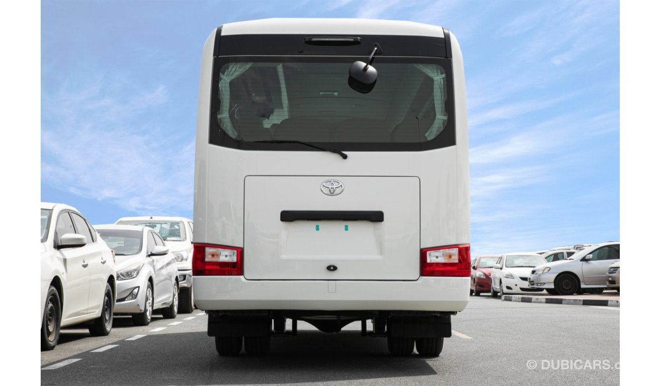 Toyota Coaster 22 Seater with Snorkel, 3 Point Seatbelt, Fridge, Mic System, Green Laminated Glass ,