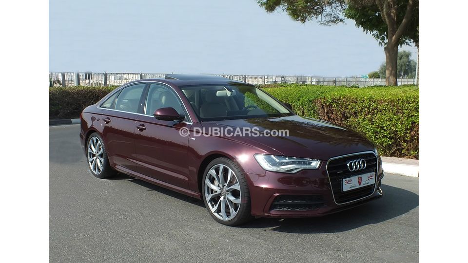 Audi A6 3 0t Quattro For Sale Aed 85 000 Burgundy 2014