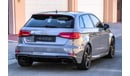 Audi RS3 Nardo Grey (Hatchback) 2018 GCC under Agency Warranty with Zero Down-Payment.